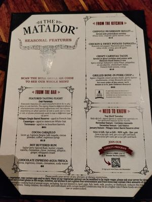 Menu photo 7 Matador Redmond Redmond, WA Menu photo 7 Matador Redmond Redmond, WA