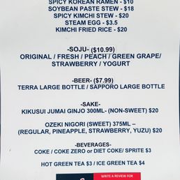 Menu - side 2 (as of 11/2024) Menu - side 2 (as of 11/2024)