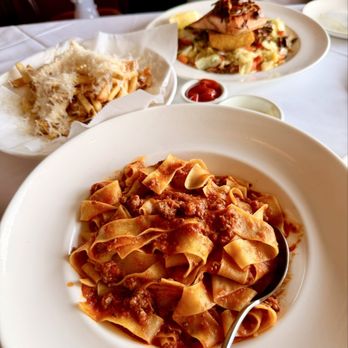 Scoma's Restaurant - Pacific King Salmon (top), Truffle & Parmesan Fries (middle), Scoma's Pappardelle Bolognese (bottom) - Seafood Near Me - San Francisco, California Scoma's Restaurant - Pacific King Salmon (top), Truffle & Parmesan Fries (middle), Scoma's Pappardelle Bolognese (bottom) - Seafood Near Me - San Francisco, California