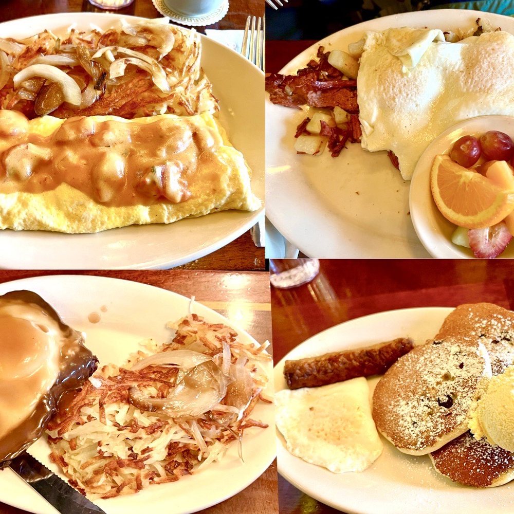 Frank's Diner - Creole Omelette $19.50, Corned Beef & Hash $19.50, Meatloaf Benedict $13.50, Tiny Track Pancakes $11 - Diners Near Me - Spokane, Washington Frank's Diner - Creole Omelette $19.50, Corned Beef & Hash $19.50, Meatloaf Benedict $13.50, Tiny Track Pancakes $11 - Diners Near Me - Spokane, Washington