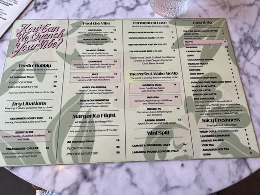 Menu photo 1 The Vibe San Diego, CA Menu photo 1 The Vibe San Diego, CA