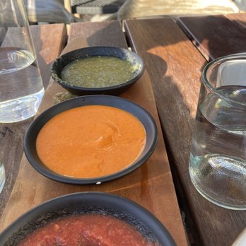 Perdida - Mexican Kitchen - Rose hip salsa, red and green salsa. - Mexican Near Me - Denver, Colorado Perdida - Mexican Kitchen - Rose hip salsa, red and green salsa. - Mexican Near Me - Denver, Colorado