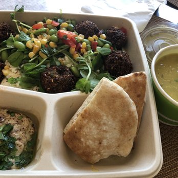 Dish N Dash - Sunnyvale - My yummy food - falafel made California style with a side of delicious lentil soup and Babaghanouge - Middle Eastern Near Me - Sunnyvale, California Dish N Dash - Sunnyvale - My yummy food - falafel made California style with a side of delicious lentil soup and Babaghanouge - Middle Eastern Near Me - Sunnyvale, California