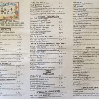 East Meet West - Menu - Breakfast & Brunch Near Me - Exeter, California East Meet West - Menu - Breakfast & Brunch Near Me - Exeter, California