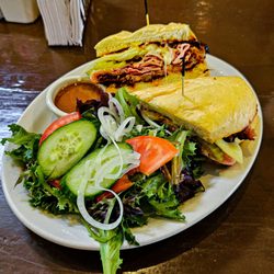 The Cuban with side salad