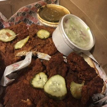 Howlin' Ray's - To go! full chicken. Half medium half hot! Comes with pickles and bread. Cole Slaw and "come back" sauce. - Southern Near Me - Los Angeles, California Howlin' Ray's - To go! full chicken. Half medium half hot! Comes with pickles and bread. Cole Slaw and "come back" sauce. - Southern Near Me - Los Angeles, California
