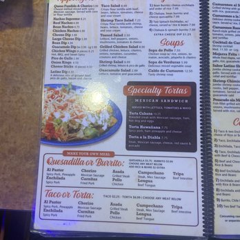 Sabor Latino Grill - Menu - Mexican Near Me - Richburg, South Carolina