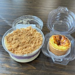 mochi box and egg tart
