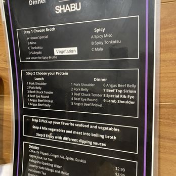U Shabu - Old December 2025 prices - Hot Pot Near Me - Las Vegas, Nevada