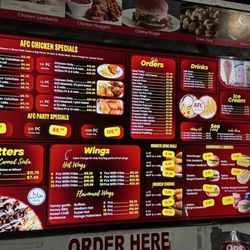 American Fried Chicken - Menu