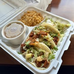 El Taco De Mexico - Al pastor taco plate