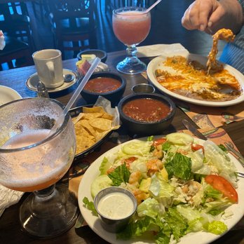 Miguel's Baja Grill - Shrimp salad, strawberry margaritas, cheese enchiladas, chips and salsa. - Mexican Near Me - Victorville, California