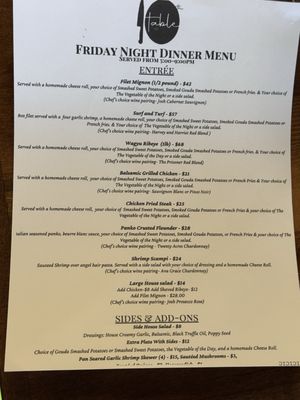 Table on 10th by null