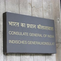 Consulate General of India - Schild