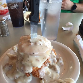Lulu's Cafe - Big Chicken Biscuit! - Diners Near Me - Myrtle Beach, South Carolina