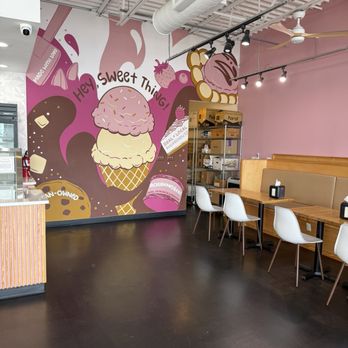 Churn And Bake Ice Cream - Dining area - Ice Cream & Frozen Yogurt Near Me - Plano, Texas Churn And Bake Ice Cream - Dining area - Ice Cream & Frozen Yogurt Near Me - Plano, Texas