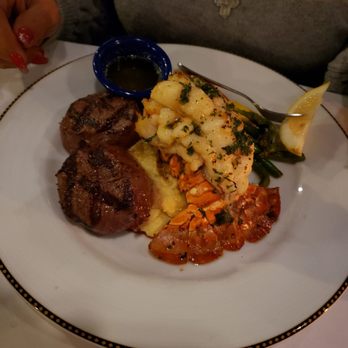 Choplin's Restaurant - Lobster tail with filet medallions. The goodness and Flavor just increases with every bite! - Seafood Near Me - Cornelius, North Carolina Choplin's Restaurant - Lobster tail with filet medallions. The goodness and Flavor just increases with every bite! - Seafood Near Me - Cornelius, North Carolina