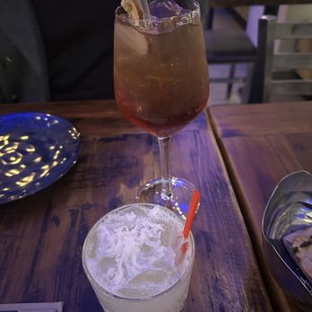 Sea Bar - apple spice aperol spritz & coconut pineapple margarita - Seafood Near Me - Staten Island, New York Sea Bar - apple spice aperol spritz & coconut pineapple margarita - Seafood Near Me - Staten Island, New York