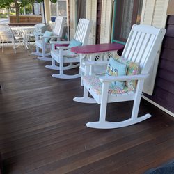 The John F Craig House - Front porch. Freshly stained!