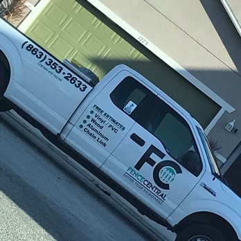 Fence Central - FC arrived to start installing fence - Fences & Gates Near Me - Winter Haven, Florida