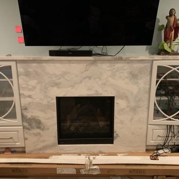 Bay Area Fireplace - Unit with stone on front of it - the stone cracked due to heat - Fireplace Services Near Me - San Jose, California