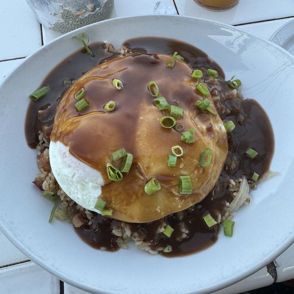 Kihei Caffe - Loco Moco with Fried Rice - Hawaiian Near Me - Kihei, Hawaii Kihei Caffe - Loco Moco with Fried Rice - Hawaiian Near Me - Kihei, Hawaii