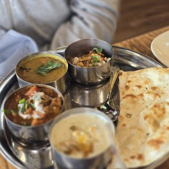 Spice Room - Thali with lamb Rogan josh - Indian Near Me - Denver, Colorado Spice Room - Thali with lamb Rogan josh - Indian Near Me - Denver, Colorado