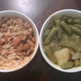 Rudy's Chicken - Red beans and rice (unseasoned/bland) and green beans (perfection) - Chicken Wings Near Me - Dallas, Texas Rudy's Chicken - Red beans and rice (unseasoned/bland) and green beans (perfection) - Chicken Wings Near Me - Dallas, Texas