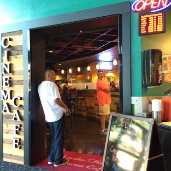 Brenden Theatres - Cafe opened recently and serves beer/wine, pizza, burgers, and nachos which you can take in to the theater. - Cinema Near Me - Concord, California