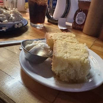 The Desoto Grill - Cornbread with honey butter - Barbeque Near Me - Kalispell, Montana The Desoto Grill - Cornbread with honey butter - Barbeque Near Me - Kalispell, Montana