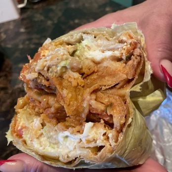Taco Azul - Chilaquiles burrito (secret menu item) - Tacos Near Me - El Cajon, California Taco Azul - Chilaquiles burrito (secret menu item) - Tacos Near Me - El Cajon, California