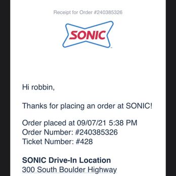 Sonic Drive-In - Why use the app to order? - Fast Food Near Me - Henderson, Nevada