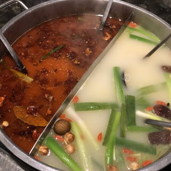 Happy Lamb Hot Pot - Spicy and Mushroom broth - Mongolian Near Me - Mountain View, California