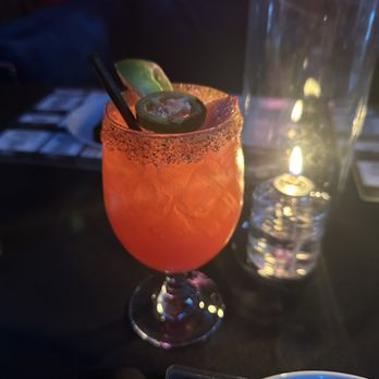 La Brasa  - Strawberry jalapeño margarita - Lounges Near Me - Oklahoma City, Oklahoma