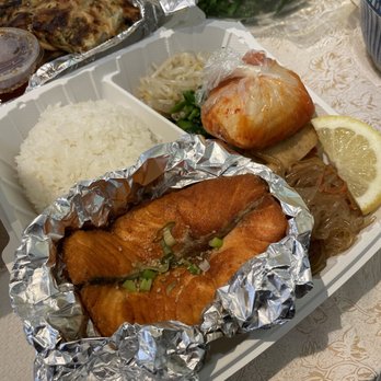Miga - salmon lunch box ($14.99) - Korean Near Me - Fremont, California Miga - salmon lunch box ($14.99) - Korean Near Me - Fremont, California