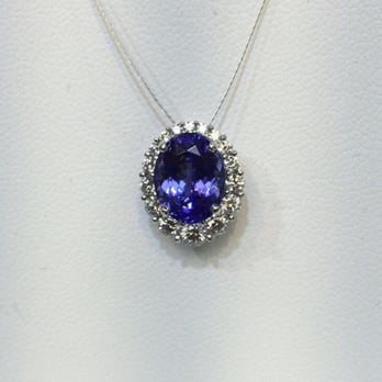 Natural Elements - Tanzanite and diamond pendant - Jewelry Near Me - San Diego, California