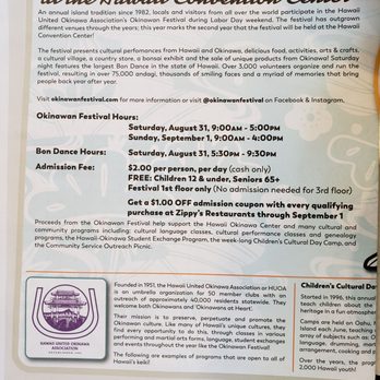 Zippy's Kahala - Events 8/10/19 - Diners Near Me - Honolulu, Hawaii