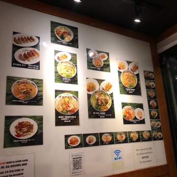 Ramen Nakamura - Menu on wall - Ramen Near Me - Honolulu, Hawaii