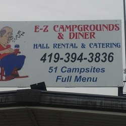 Easy Campground - Easy campground diner sign off of highway..