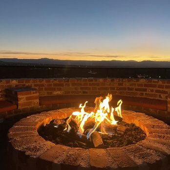 Savina’s - Amazing sunset by the fire pit - Mexican Near Me - Castle Rock, Colorado