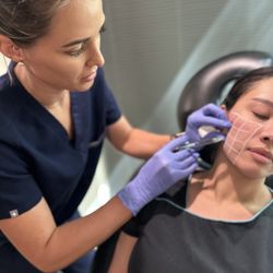 Arcadia Wellness Center - Nurse Injector Chesney expertly administers SkinVive injections, enhancing skin's radiance with precision and care.