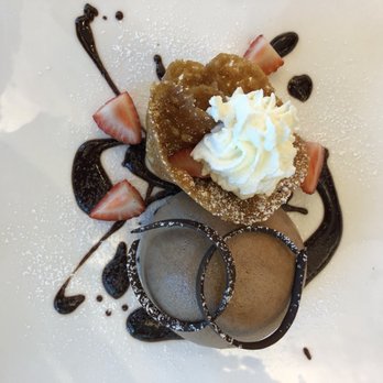 SRJC Culinary Cafe - a dessert with strawberries and chocolate sauce - New American Near Me - Santa Rosa, California SRJC Culinary Cafe - a dessert with strawberries and chocolate sauce - New American Near Me - Santa Rosa, California