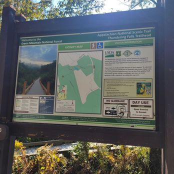 Thundering Brook Falls - Kiosk - Hiking Near Me Thundering Brook Falls - Kiosk - Hiking Near Me