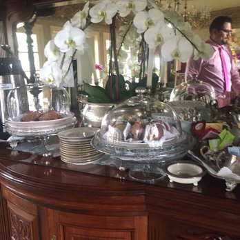 Mill Rose Inn - The spread of goodies + bonus pic of my babe - Hotels Near Me - Half Moon Bay, California