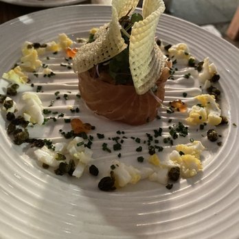 Chapeau - Salmon trio - the capers are fried - try those ! - French Near Me - San Francisco, California Chapeau - Salmon trio - the capers are fried - try those ! - French Near Me - San Francisco, California