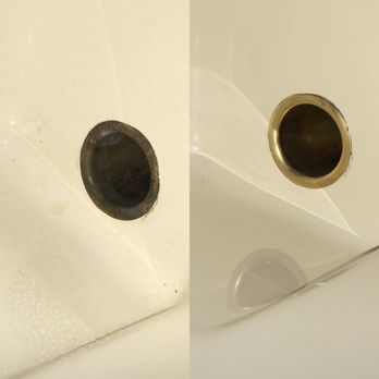 Zea Detailing - Before and after metal polishing on a boat transom - Auto Detailing Near Me Zea Detailing - Before and after metal polishing on a boat transom - Auto Detailing Near Me