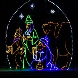 Lights of Joy Christmas Drive-Thru - One of the many awesome displays at Lights of Joy.