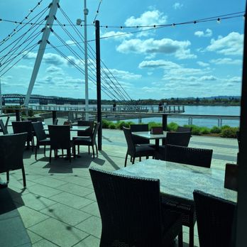 Twigs Bistro and Martini Bar - View of outdoor patio seating from indoor window table. Gorgeous day! - Bars Near Me - Vancouver, Washington Twigs Bistro and Martini Bar - View of outdoor patio seating from indoor window table. Gorgeous day! - Bars Near Me - Vancouver, Washington