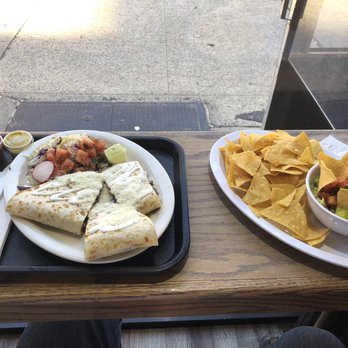 Sidewalk Tacos - Chips & guac and beef tongue quesadilla. - Food Trucks Near Me - New York, New York Sidewalk Tacos - Chips & guac and beef tongue quesadilla. - Food Trucks Near Me - New York, New York