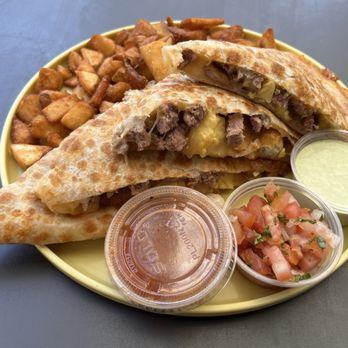 Burnt Crumbs - Breakfast Quesadilla - New American Near Me - Irvine, California Burnt Crumbs - Breakfast Quesadilla - New American Near Me - Irvine, California